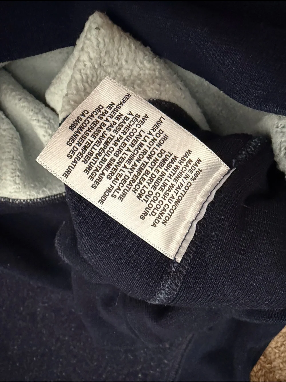 3sixteen Navy Crewneck Sweater in Indigo